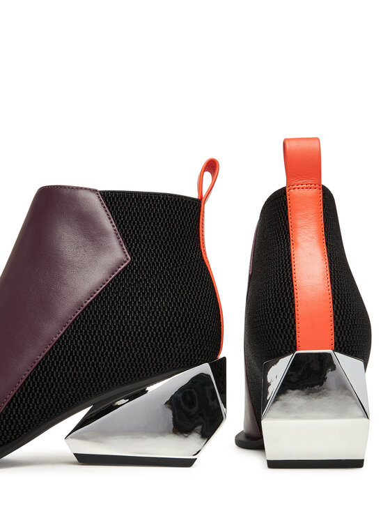 United Nude Ботильйони United Nude Ricky Mid 1095092316 Бордовий