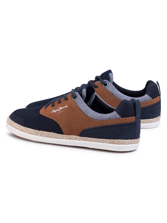 Pepe Jeans Espadryle Pepe Jeans Maui Sport Knit PMS10284 Granatowy