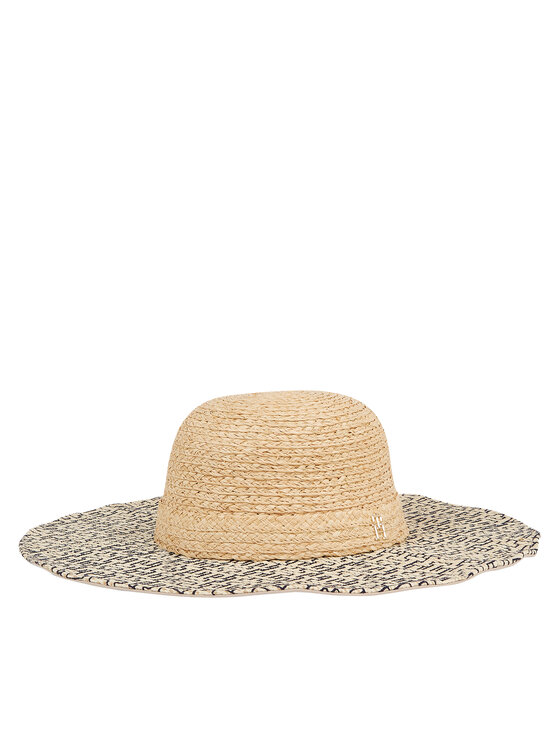 Tommy Hilfiger Skrybėlė Tommy Hilfiger Beach Summer Straw Hat AW0AW16042 Écru