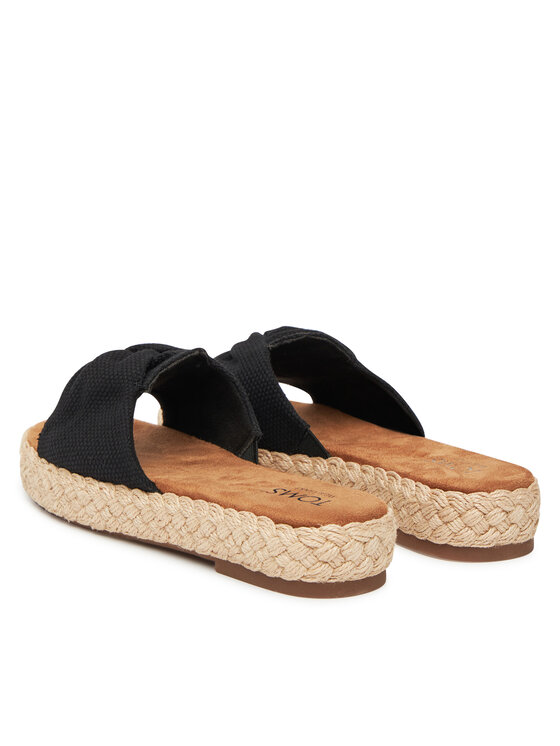 Toms Espadrillas Toms Abby Slide 10021978 Nero
