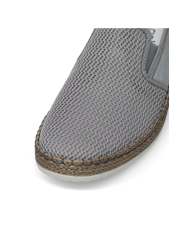 Rieker Πάνινα παπούτσια Rieker B5265-43 Γκρι