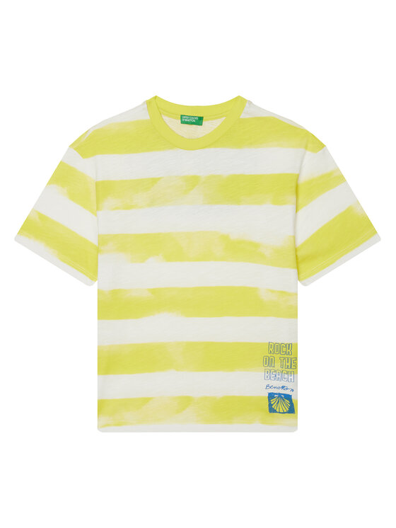 United Colors Of Benetton United Colors Of Benetton Majica 3SL3C10P5 Rumena Oversize