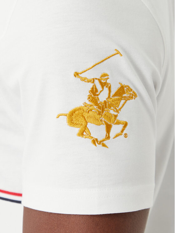 Beverly Hills Polo Club Beverly Hills Polo Club Camiseta P-SS26M-TS1519 Blanco Regular Fit