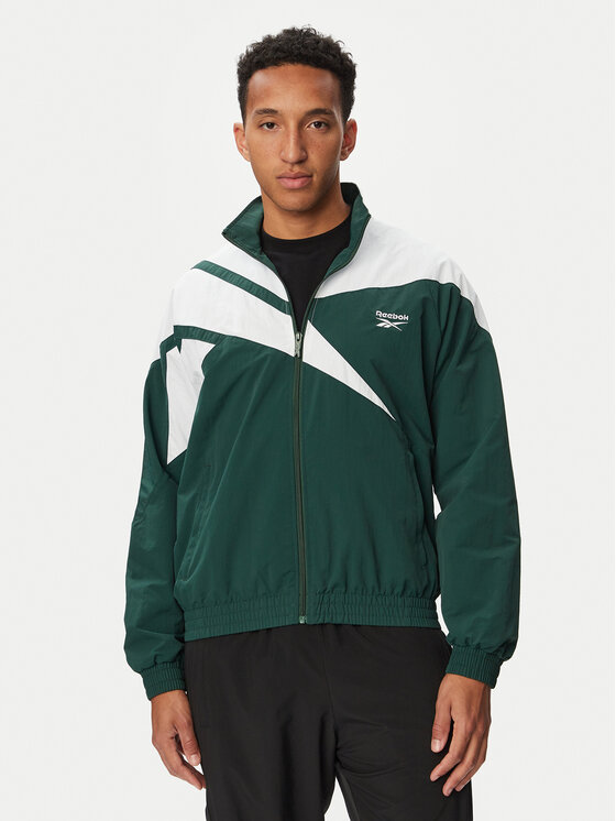 Reebok Reebok Majica dugih rukava RK25720CCM Zelena Regular Fit