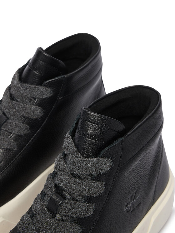 Calvin Klein Sportcipők Calvin Klein Flatform Mid Laceup Lth Wl HW0HW03230 Fekete