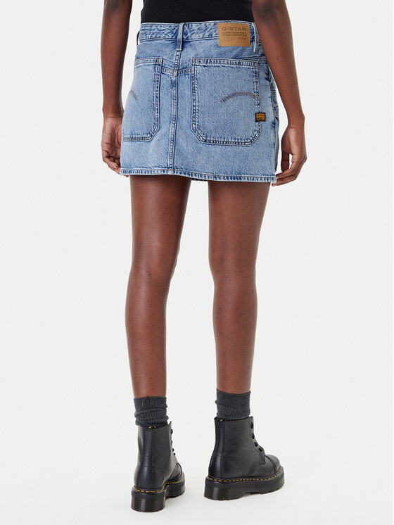 G-STAR G-Star Raw Džinsinis sijonas D27703-D536 Mėlyna Regular Fit