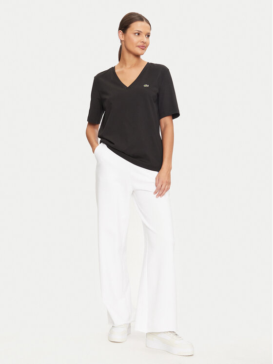 Lacoste Lacoste Marškinėliai TF7300 Juoda Regular Fit