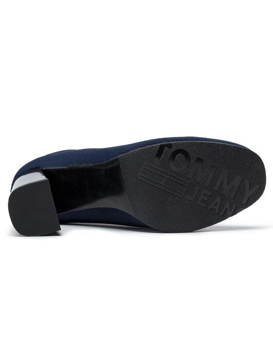 Tommy Jeans Botine Tommy Jeans Sock Heeled Boot EN0EN00703 Bleumarin
