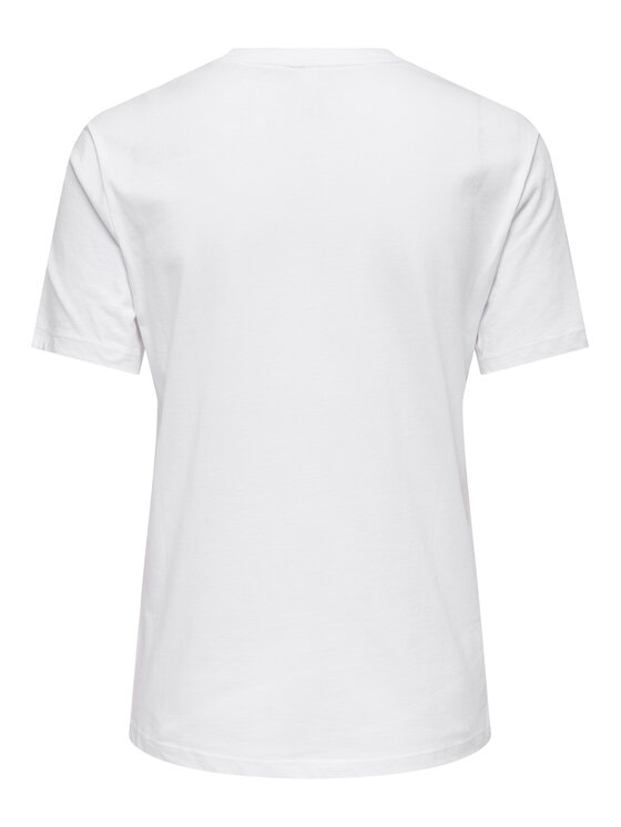 ONLY ONLY Camiseta Kita 15367568 Blanco Regular Fit