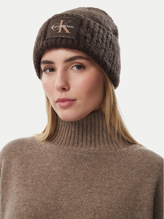 Calvin Klein Czapka Calvin Klein LV04F8104G Brązowy ciemny