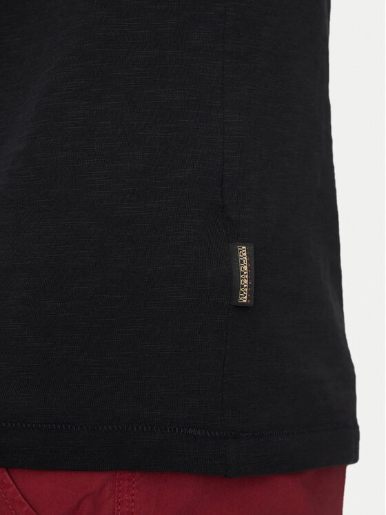 Napapijri Napapijri Футболка S-Arbia NP0A4IE3 Чорний Regular Fit