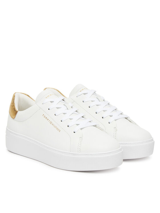 Tommy Hilfiger Sneakers Tommy Hilfiger Essential Platform Court Sneaker FW0FW08756 Alb