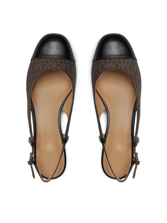 MICHAEL Michael Kors Sandales MICHAEL Michael Kors Perla Flex Sling Flat 40R4PLFP1B Brūns