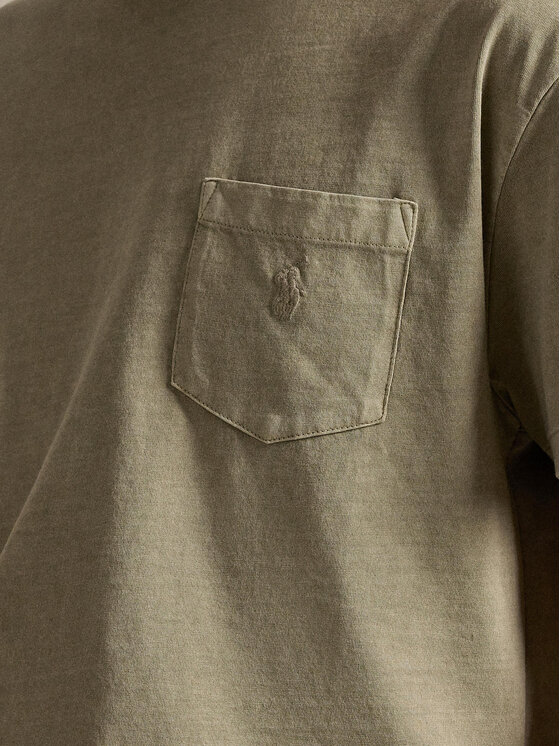 Polo Ralph Lauren Polo Ralph Lauren Marškinėliai 710969628006 Chaki Custom Slim Fit