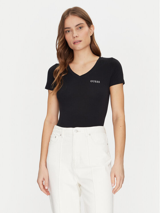Guess Guess T-shirt O5RI02 KBBU1 Nero Regular Fit