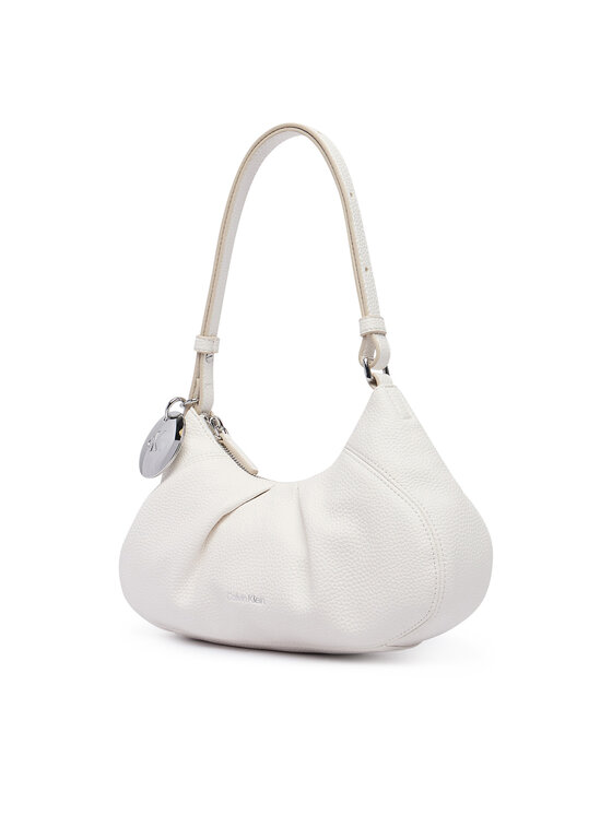 Calvin Klein Kabelka Calvin Klein Engraved Hw LV04F3554G Biela