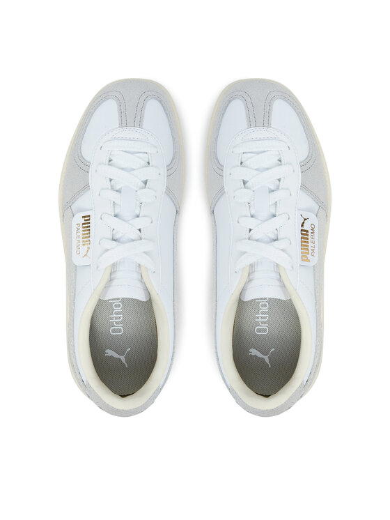 Puma Sneakersy Puma Palermo Leather Big Kid 397275 02 Sivá