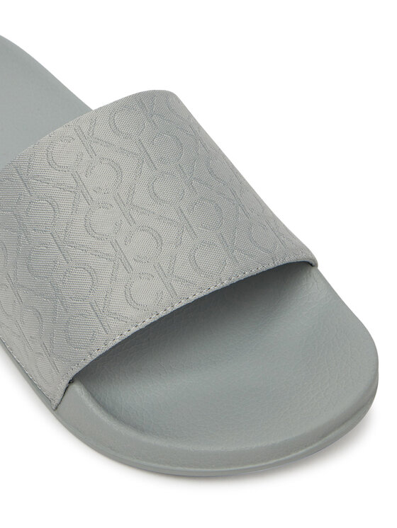 Calvin Klein Klapki Calvin Klein Pool Slide - Jacq HW0HW02420 Szary