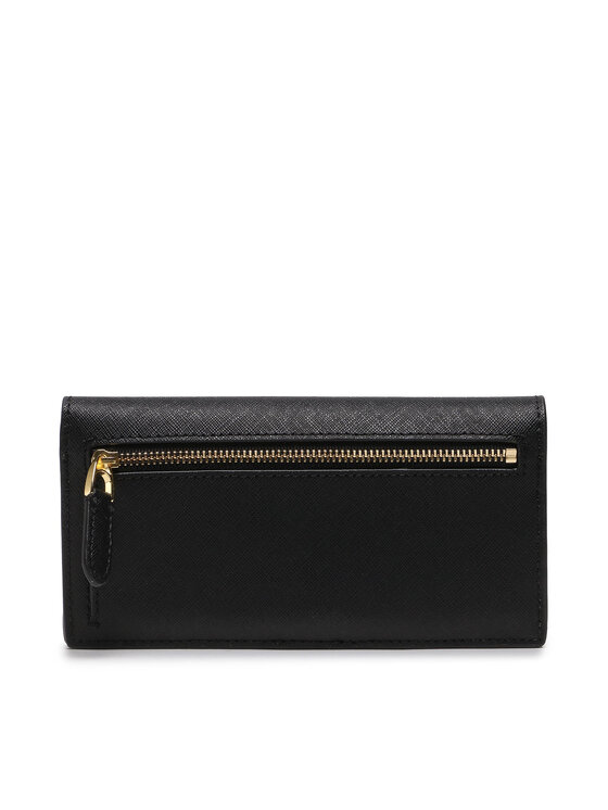 LAUREN RALPH LAUREN Peněženka LAUREN RALPH LAUREN Slim Wallet Wlt Med 432802917009 Černá