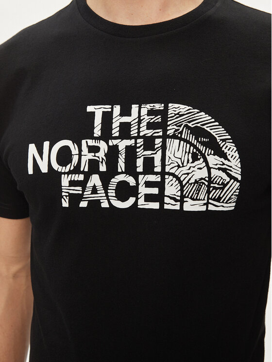 The North Face The North Face Camiseta Woodcut Dome NF0A87NX Negro Regular Fit