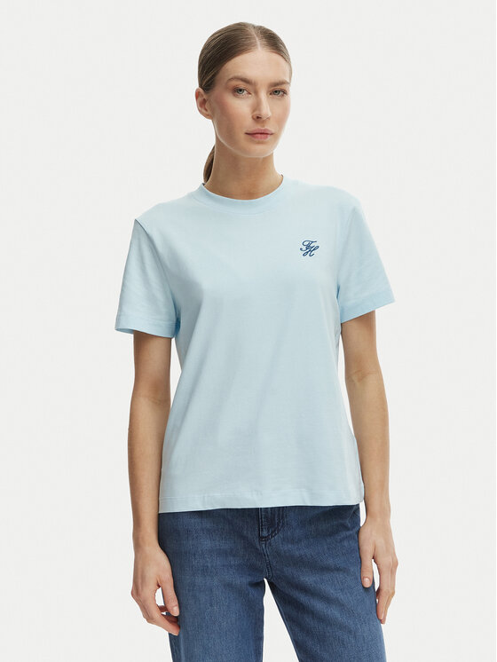 Tommy Hilfiger Tommy Hilfiger Camiseta WW0WW48699 Azul Regular Fit