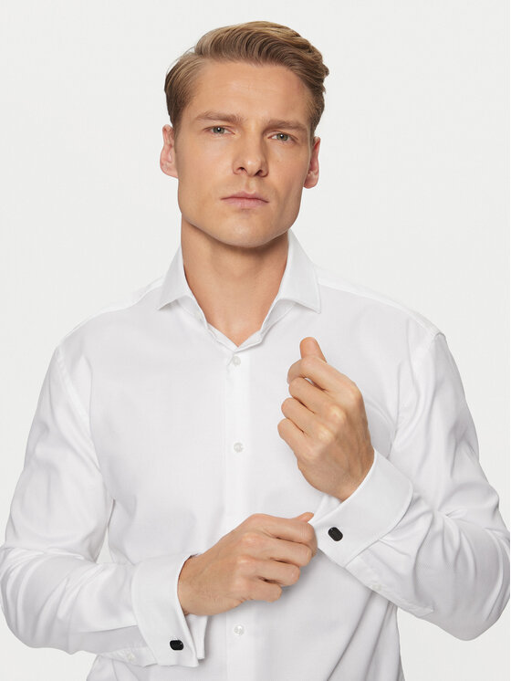HUGO Manšetni gumbi HUGO E-Classic-Cuf 50494892 Črna