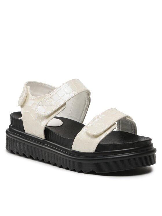 DeeZee Sandály DeeZee E6688-60 Écru