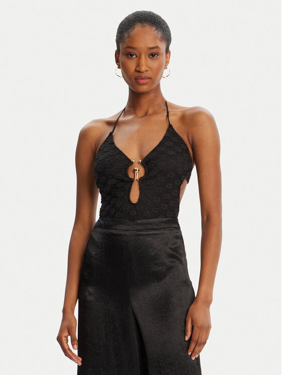 Bardot Bardot Боді Rosala Halter Lace 59940TB Чорний