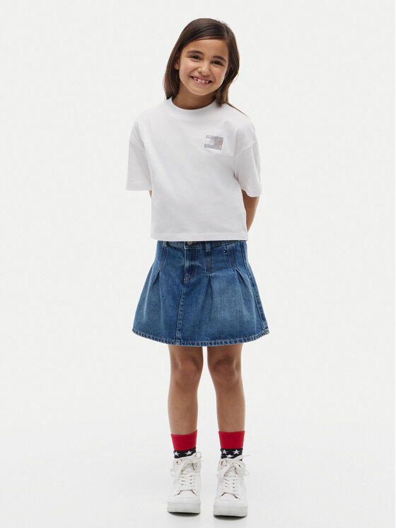 Tommy Hilfiger Tommy Hilfiger Camiseta KG0KG09465 Blanco Regular Fit
