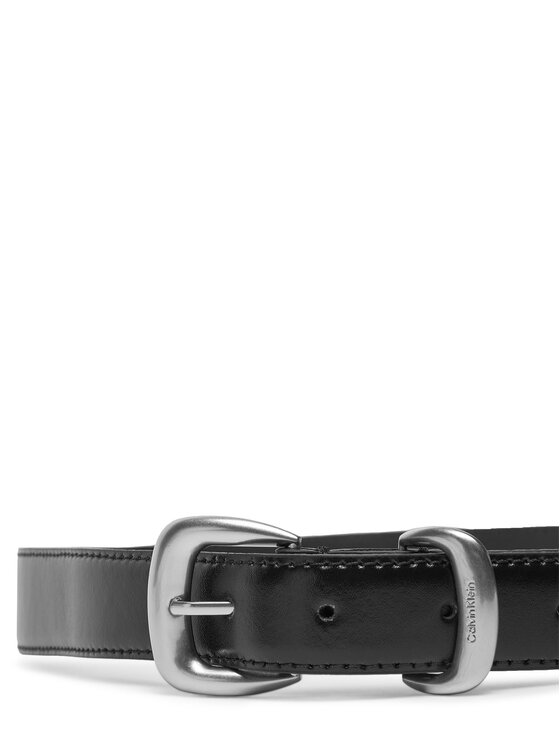 Calvin Klein Sieviešu josta Calvin Klein Sarah 2 Piece Logo Buckle Belt 25Mm LV04K7012G Melns