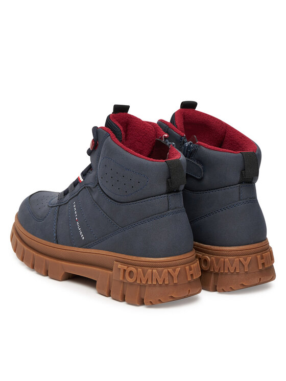 Tommy Hilfiger Kotníková obuv Tommy Hilfiger T3X5-34129-1696 D Tmavomodrá