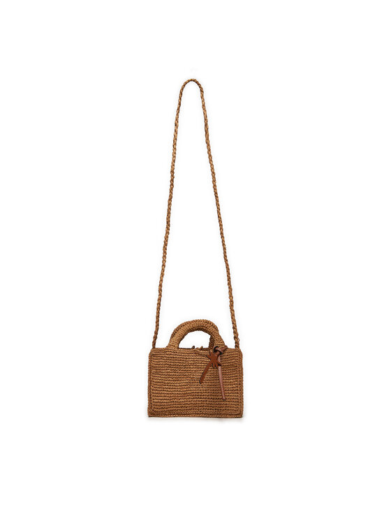 Manebi Kabelka Manebi Handcrafted Raffia Sunset Bag Mini V 2.2 CO Béžová