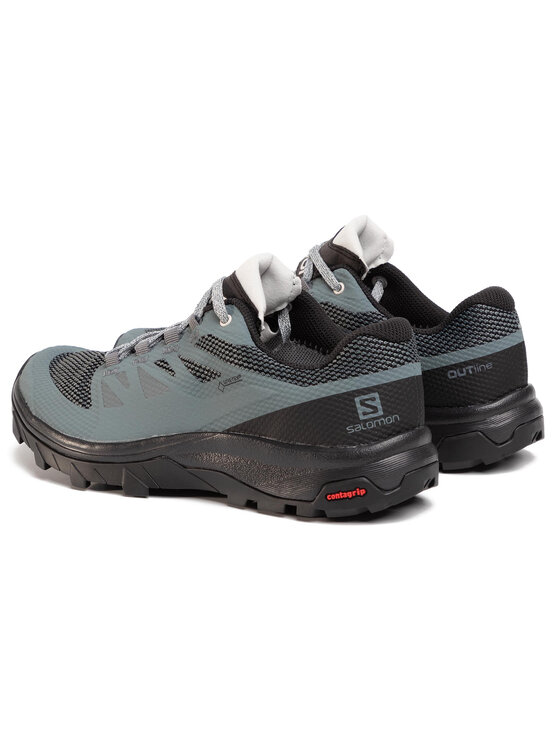 Salomon Trekingová obuv Salomon Outline Gtx W GORE-TEX 409970 22 M0 Šedá