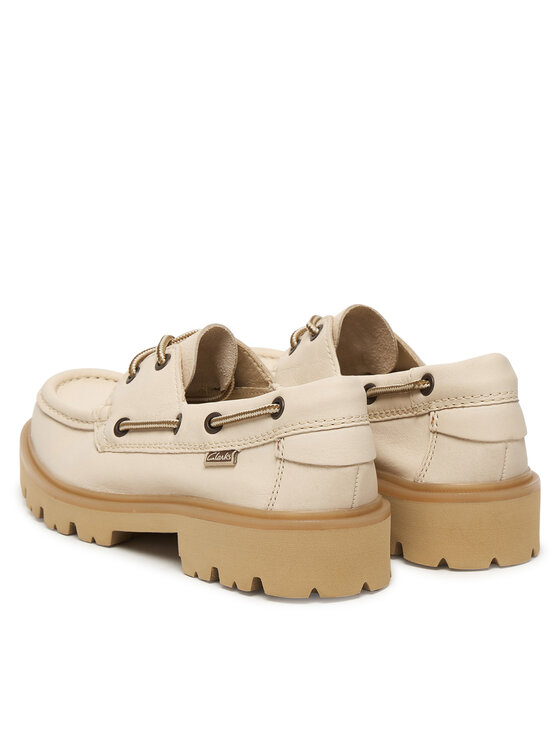Clarks Снікерcи Clarks Cleyhill Boat. 26187841 Écru