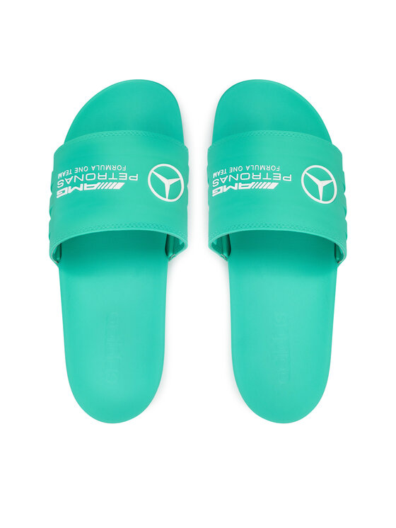 adidas Klapki adidas Mercedes - AMG Petronas Formula One Team adilette JR1071 Turkusowy