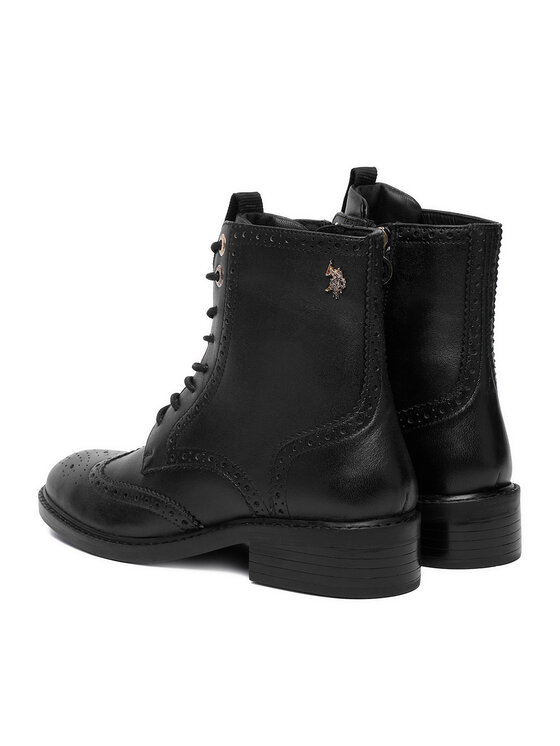 U.S. Polo Assn. Šnurovacia obuv U.S. Polo Assn. EO-GALLES002W/GL1 Čierna