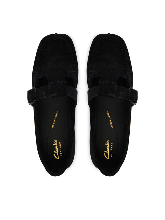 Clarks Мокасини Clarks Freckle Tbar 26185903 Чорний