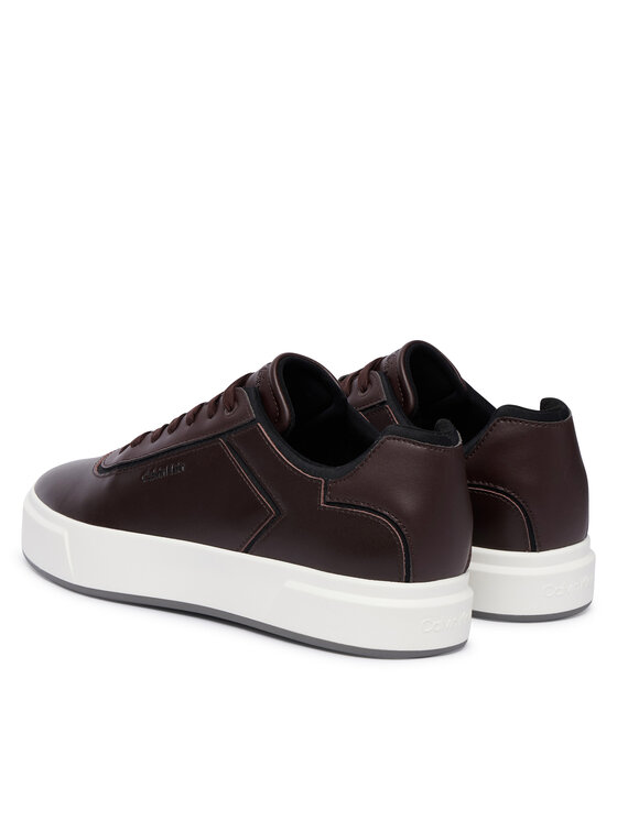 Calvin Klein Αθλητικά Calvin Klein Basket Cups Oxf Lth-Neo HM0HM02204 Σκούρο καφέ