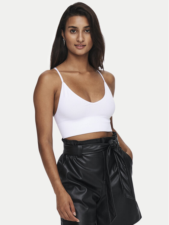 ONLY ONLY Top de sujetador Vicky 15201539 Blanco