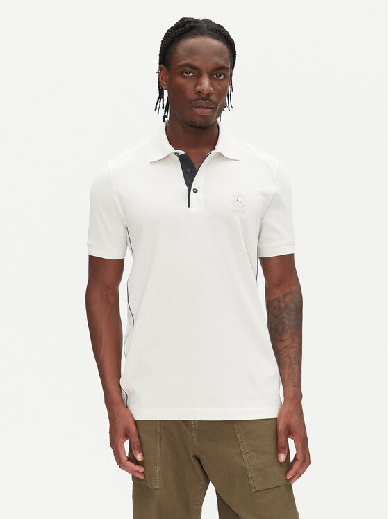 Aeronautica Militare Aeronautica Militare Polo majica 251PO1868P347 Écru Regular Fit