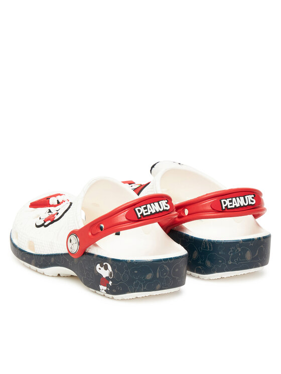 Crocs Παντόφλες Crocs Classic Peanuts 21112 Λευκό