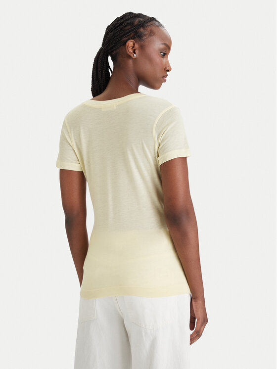 Guess Guess Футболка W5GP31 KCSX2 Жовтий Classic Fit