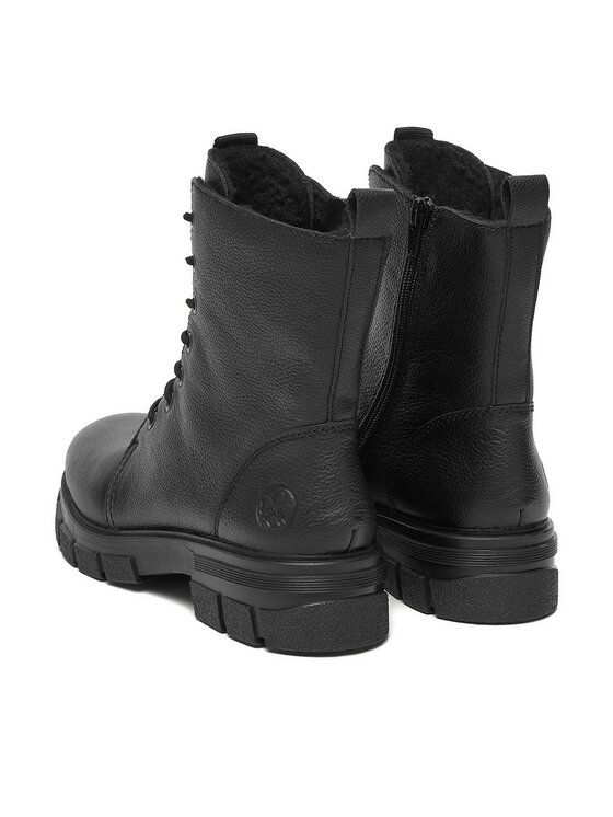 Rieker Šnurovacia obuv Rieker CEO-Z9116-00 Čierna