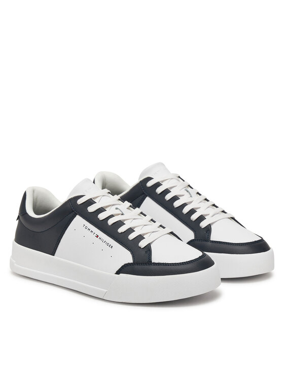 Tommy Hilfiger Sneakersy Tommy Hilfiger Th Court Mix Lth FM0FM05489 Barevná