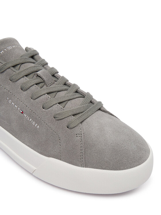 Tommy Hilfiger Laisvalaikio batai Tommy Hilfiger Th Court Core Suede FM0FM05716 Pilka