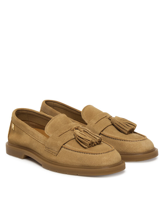 Tommy Hilfiger Mocassini Tommy Hilfiger Light Suede Tassel Loafer FW0FW09285 Marrone