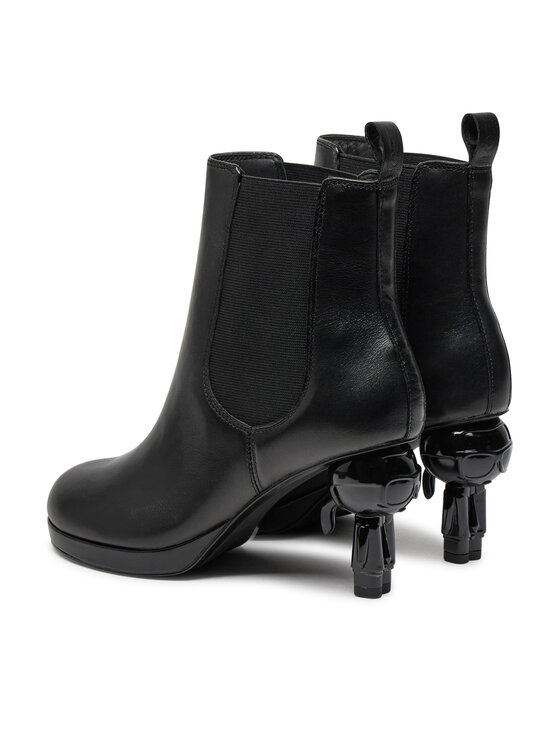 KARL LAGERFELD Škornji KARL LAGERFELD KL39044 Črna