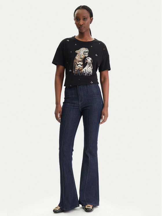 Liu Jo Liu Jo Camiseta WA6331 JS904 Negro Regular Fit