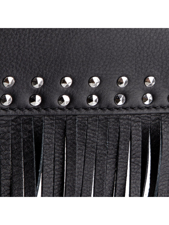TWINSET Torebka TWINSET Tracolla Con Zip AS8PCC Czarny