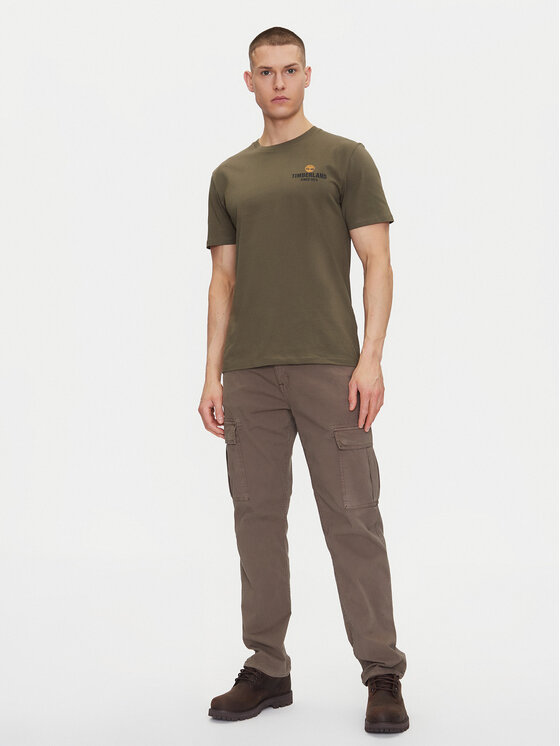 Timberland Timberland Футболка TB0A2G8S Зелений Regular Fit